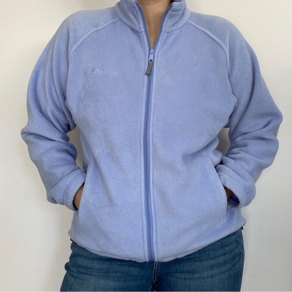 Columbia Periwinkle Blue Fleece Zip-Up - Picture 2 of 8